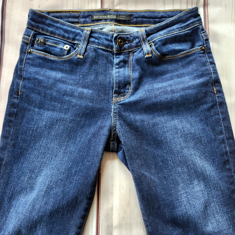 Big Star 1974 "Andrea Skinny" Mid-rise Indigo Blue Jean Y2K | Women's Size 25 - Picture 4 of 11